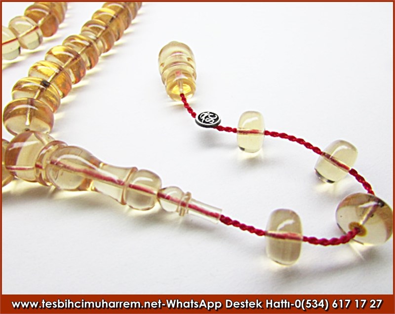 Özel İşçilik Su Damlası Bileklik Ateş Kehribar Tesbih Diril 