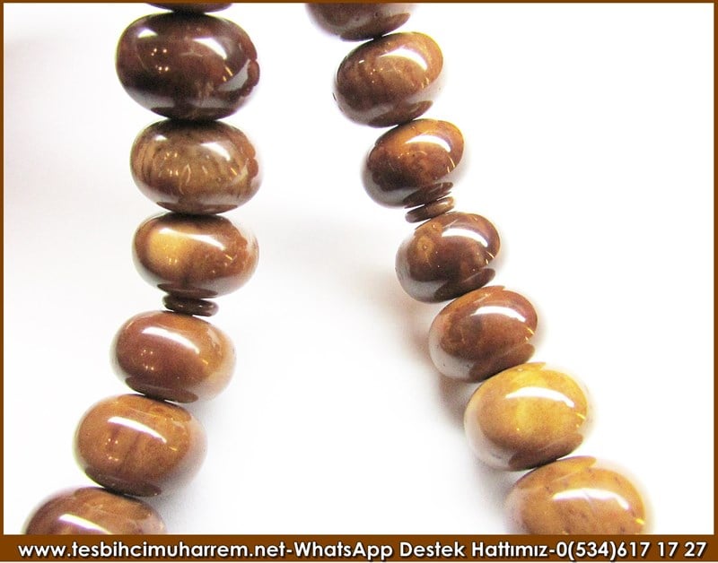 Özel İşçilik Teker Kesim Naturel Kuka Cevizi Tesbih Cevizli Kurabiye