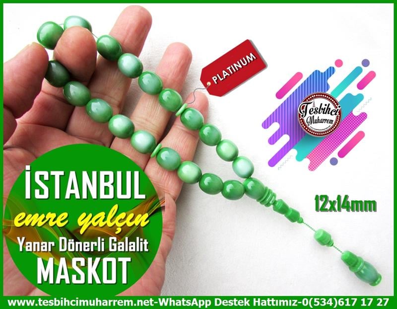 Efe Maskot TesbihlerTM12320Özel İşçilik Yeşil Yanar Dönerli Tespih Bileklik Efe Maskot Tesbih İstanbul Özel İşçilik Yeşil Yanar Dönerli Tespih Bileklik Efe Maskot Tesbih İstanbul 