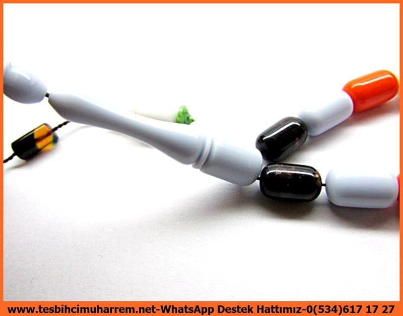 Özel Tasarım Curcumix Karma Yapay Taş Feldspat Tesbih Flistones 