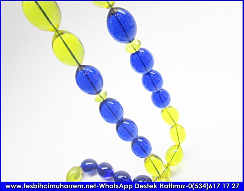 Özel Tasarım Taraftarsal Ankaragücü Sarı Lacivert Plexiglass Tesbih 1910 Gecekondu