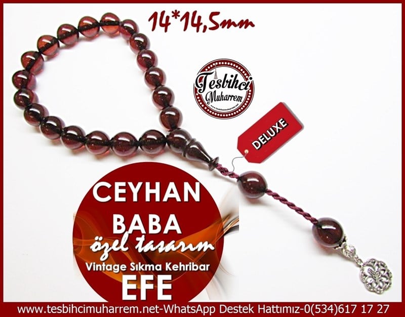 Özel Tasarım Tarz Efe Maskot Vintage Kehribar Ceyhan Baba