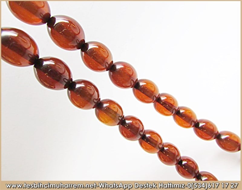 Özgün Gümüş Tasarım İri Boy Eski Usül Sıkma Kehribar Tesbih Ali Baba