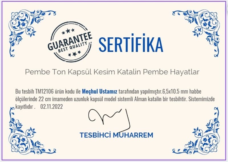 Katalin Ve Bağa TesbihlerTM12106Pembe Ton Sistemli Kapsül Kesim Katalin Tesbih Pembe HayatlarPembe Ton Sistemli Kapsül Kesim Katalin Tesbih Pembe Hayatlar