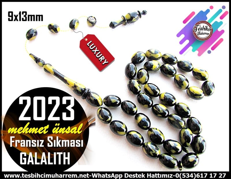 Galanit TesbihTM12177Profesyonel Çalışma Fransız Sıkması Galalith Tesbih 2023Profesyonel Çalışma Fransız Sıkması Galalith Tesbih 2023