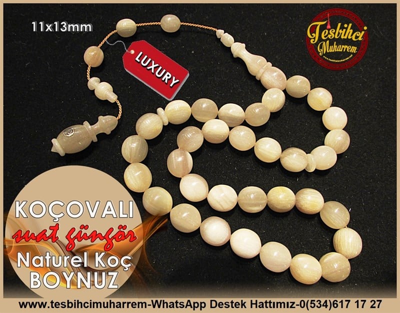 Koç Boynuzu TesbihTM10964Profesyonel İşçilik Özel Çalışma Şişman Beyzi Kesim Doğal Koç Boynuzu Tesbih KoçovalıProfesyonel İşçilik Özel Çalışma Şişman Beyzi Kesim Doğal Koç Boynuzu Tesbih Koçovalı  