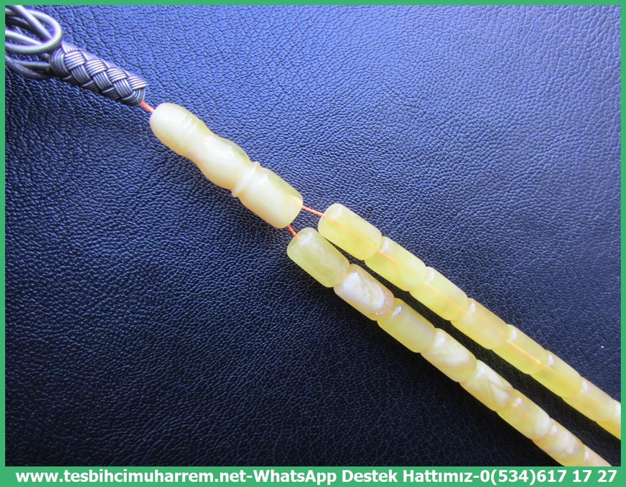  Damla Kehribar TesbihlerTM13657Russian Master Usta Tornası Tespih | Damla Kehribar, Kapsül Kesim Kazaziye Gümüş Püsküllü, 