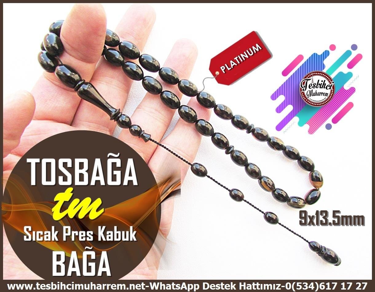 PRESTM13755Şahin Tuna Usta Tornası | Premium Şişirme Bağa Tespih, Doğal Kabuktan, Profesyonel İşçilik – 