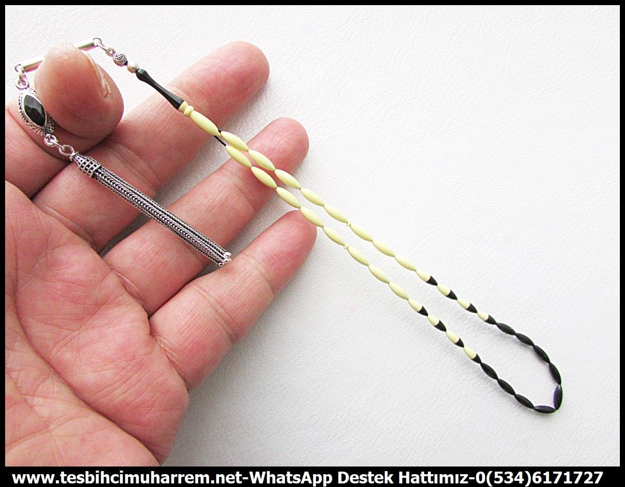 Katalin Ve Bağa TesbihlerTM13854Şenalp Usta El İşçiliği Tespih | Eski Alman Katalin, Krem-Beyaz, Kılçık '' Arpacık'' Model Tesbih Tespih Kılçık l Eski Alman Krem,Beyaz Katalin Arpacık Tesbih