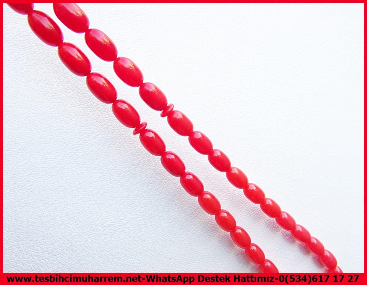 Katalin Ve Bağa TesbihlerTM13679Servet Kadir Usta Tornası | Nar Çiçeği Katalin Tespih, Badem Kesim, 