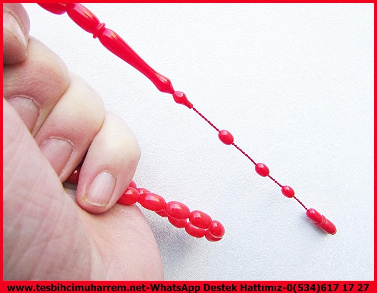 Katalin Ve Bağa TesbihlerTM13679Servet Kadir Usta Tornası | Nar Çiçeği Katalin Tespih, Badem Kesim, 