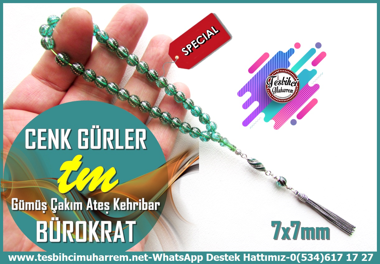Yeşil Ton TesbihlerTM14150Sırrı Gültekin Usta Tespih Bürokrat Ateş Kehribar I Gümüş Püsküllü Gümüş Çakım Yeşil Cenk Gürler TesbihTespih Bürokrat Ateş Kehribar  I Gümüş Püsküllü Gümüş Çakım Yeşil Cenk Gürler Tesbih
