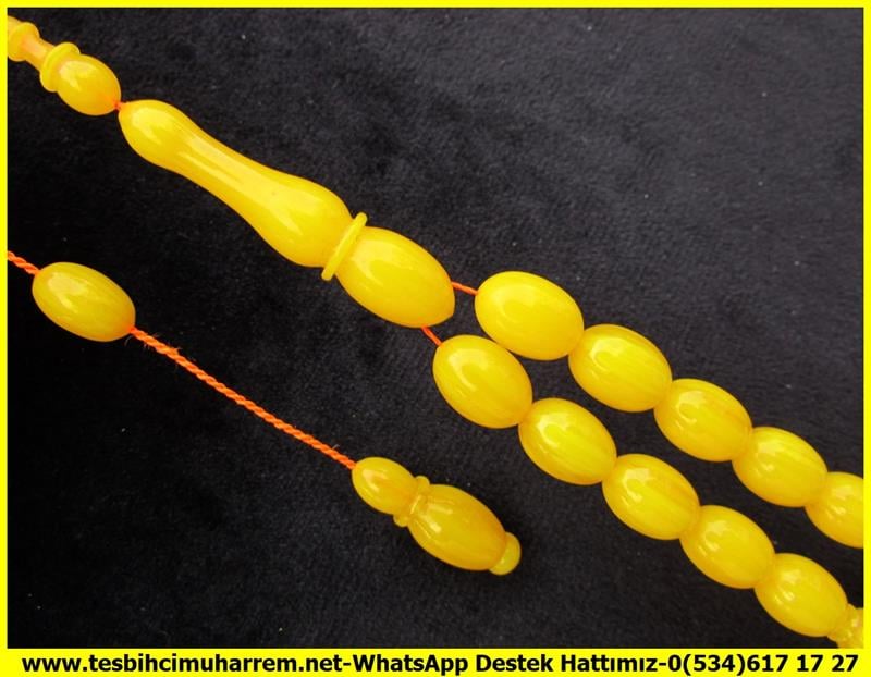 Kayısı Kehribar TesbihlerTM12238Şişman Beyzi Kesim Osmanlı Form Sarı Sıkma Kehribar Tesbih Baloncu Dede Şişman Beyzi Kesim Osmanlı Form Sarı Sıkma Kehribar Tesbih Baloncu Dede 