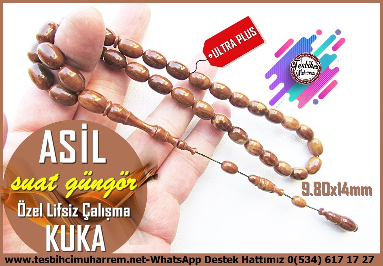 Kuka Ağacı TesbihlerTM14225Suat Güngör Usta  Tornası Lifsiz Tertemiz Kolleksiyonluk Kuka Tespih I Premium Çalışma Asil TesbihLifsiz Tertemiz Kolleksiyonluk Kuka Tespih I Premium Çalışma Asil  Tesbih 