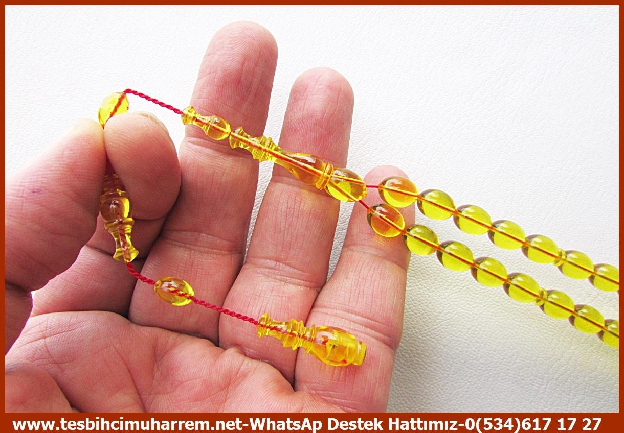 Zar Kehribar TesbihTM14062Suat Güngör Usta Zar Kehribar Tespih 1928– Profesyonel Çalışma, Sarı Beyzi Kesim, El Yapımı Koleksiyonluk Tespih Tespih Zar Kehribar I Profesyonel Çalışma Bal Köpüğü Sarısı Beyzi Kesim 1928 Tesbih