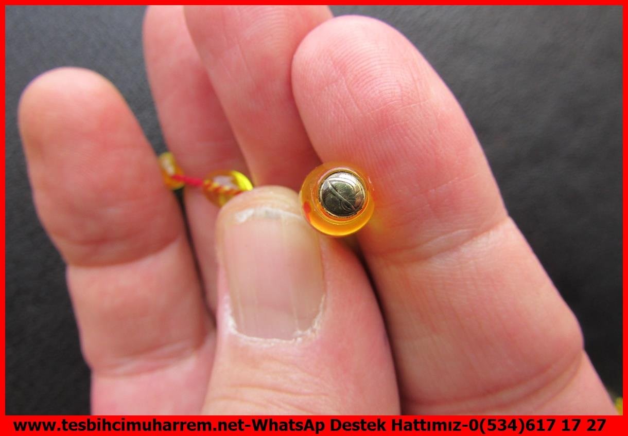 Zar Kehribar TesbihTM14071Suat Güngör Usta Zar Kehribar Tespih 1953– Profesyonel Çalışma, Sarı Beyzi Kesim, El Yapımı Koleksiyonluk Tespih Tespih Zar Kehribar I Profesyonle Çalışma Bal Köpüğü Sarısı Beyzi Kesim 1953 Tesbih