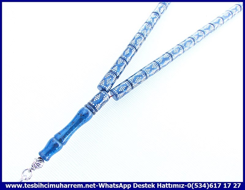 Kobalt Mavi Ton TesbihlerTM11603Tesbih Ateş Kehribar Kesme Kobalt Mavi Gümüş Kakma Erzurum MerkezTesbih Ateş Kehribar Kesme Kobalt Mavi Gümüş Kakma Erzurum Merkez