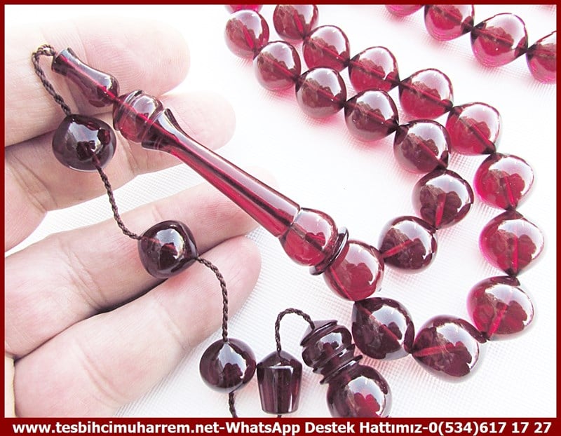 Bordo Vişne Ton TesbihlerTM11472Tesbih Ateş Kehribar Sığırcık Kesim İri Boy Kallavi Vişne Ton Battal Gazi DestanıTesbih Ateş Kehribar Sığırcık Kesim İri Boy Kallavi Vişne Ton Battal Gazi Destanı