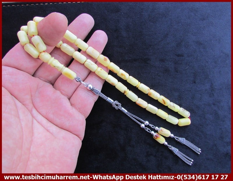  Damla Kehribar TesbihlerTM11764Tesbih Damla Kehribar Kapsül Kesim Limon Ton Patinli Gümüş Aksesuarlı Anlasana Tesbih Damla Kehribar Kapsül Kesim Limon Ton Patinli Gümüş Aksesuarlı Anlasana 