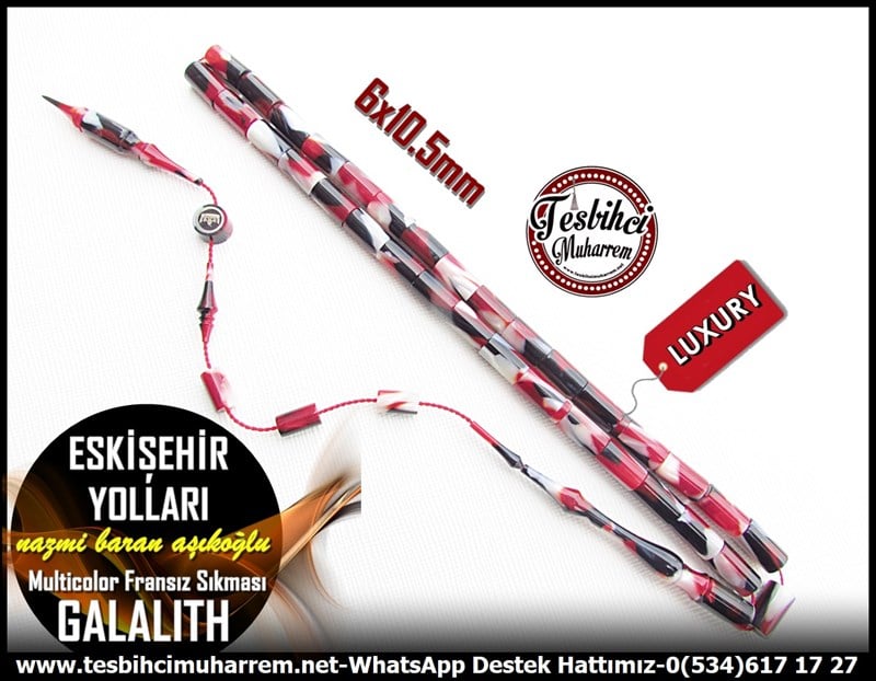 Galanit TesbihTM11544Tesbih Galalith Fransız Sıkması Multicolor Profesyonel Dik Kesme Eskİşehir YollarıTesbih Galalith Fransız Sıkması Multicolor Profesyonel Dik Kesme Eskİşehir Yolları