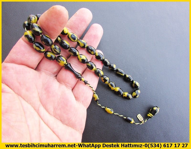 Katalin Ve Bağa TesbihlerTM11306Tesbih Galalith Fransız Sıkması Multicolor Badem Kesim Arı Kovanı Tesbih Galalith Fransız Sıkması Multicolor Badem Kesim Arı Kovanı 