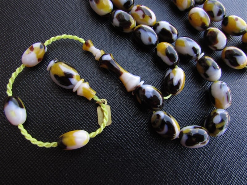 Katalin Ve Bağa TesbihlerTM11304Tesbih Galalith Fransız Sıkması Multicolor Badem Kesim Ankara Merkez Tesbih Galalith Fransız Sıkması Multicolor Badem Kesim Ankara Merkez 