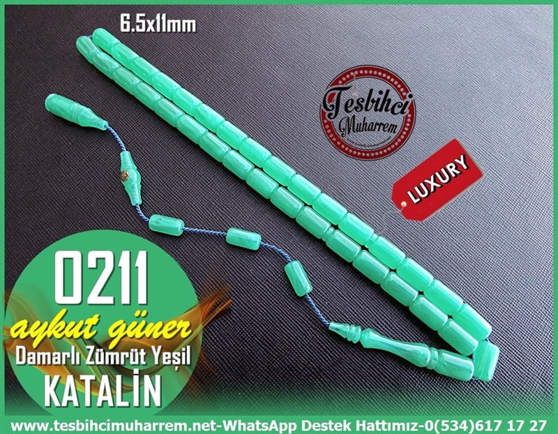 Katalin Ve Bağa TesbihlerTM11401Tesbih Katalin Damarlı Zümrüt Yeşili Kapsül Kesim Kadife Çekimli 0211 Tesbih Katalin Damarlı Zümrüt Yeşili Kapsül Kesim Kadife Çekimli 0211 