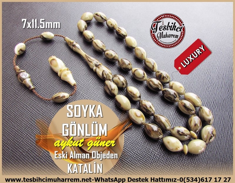 Katalin Ve Bağa TesbihlerTM11478Tesbih Katalin Eski Alman Objeden Beyzi Kesim Soyka GönlümTesbih Katalin Eski Alman Objeden Beyzi Kesim Soyka Gönlüm