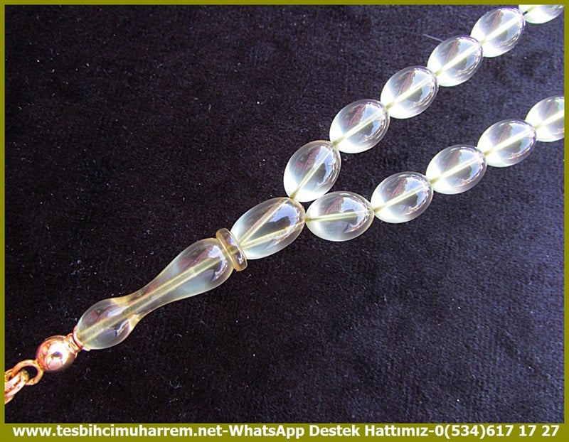 Katalin Ve Bağa TesbihlerTM11896Tesbih Katalin Saydam Buz Beyazı Beyzi Kesim Altın Püsküllü Buzlu Cam Tesbih Katalin Saydam Buz Beyazı Beyzi Kesim Altın Püsküllü Buzlu Cam 