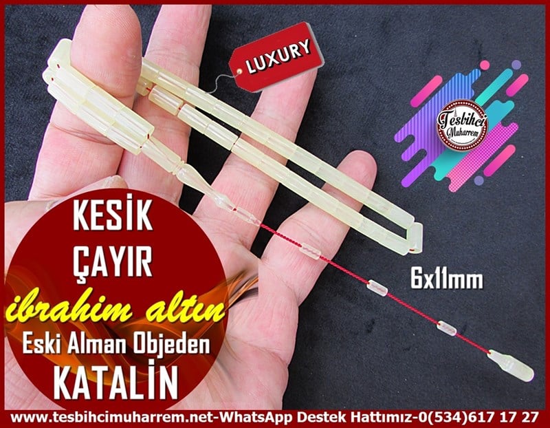 Katalin Ve Bağa TesbihlerTM11851Tesbih Katalin Tesbih Eski Alman Objeden Beyaz Kesme Damarlı Kesik Çayır Tesbih Katalin Tesbih Eski Alman Objeden Beyaz Kesme Damarlı Kesik Çayır 