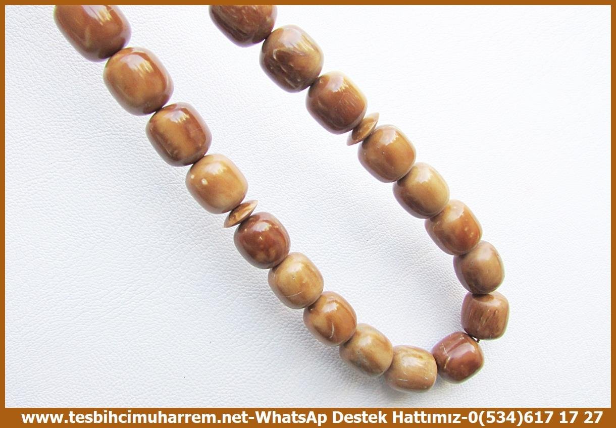 Kuka Ağacı TesbihlerTM14069Tesbih Kuka Fıçı Kesim Antibakteriyel Ayyıldız Motifli BoğaçhanTespih Kuka I Nakkaş İmame Ayyıldız Hitame Fıçı Kesim İri Boy Kallavi Boğaçhan Tesbih