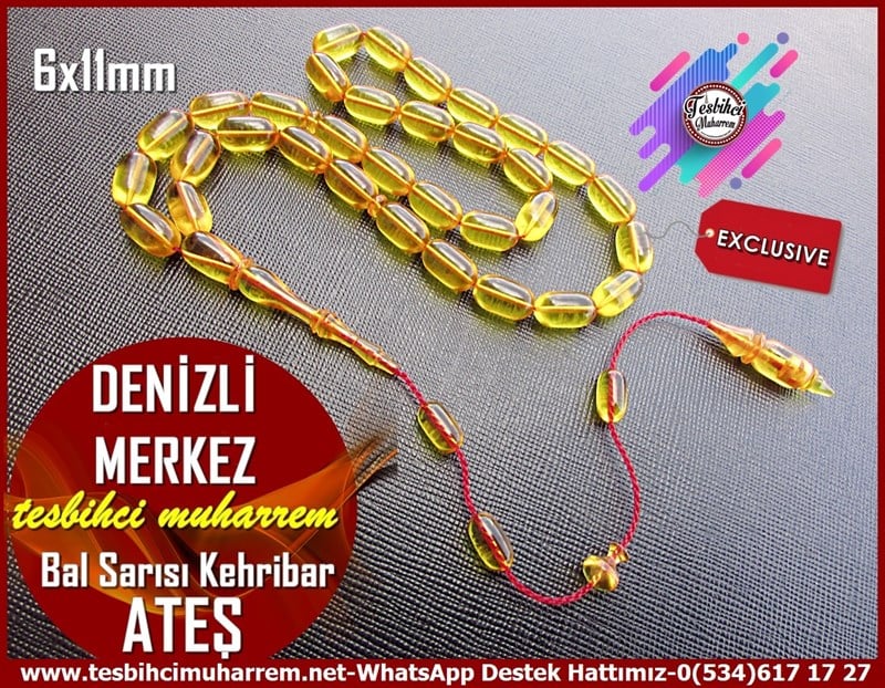 Sarı Ton TesbihlerTM11661Tesbih Lux Ateş Kehribar Kapsül Kesim Bal Sarısı Denizli Merkez Tesbih Lux Ateş Kehribar Kapsül Kesim Bal Sarısı Denizli Merkez 