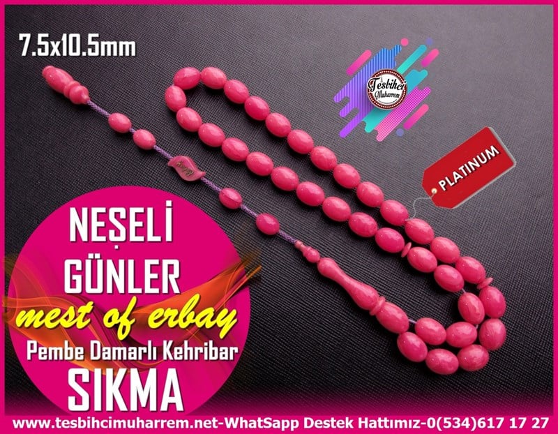 Kayısı Kehribar TesbihlerTM11648Tesbih Lux Sıkma Kehribar Pembe Damarlı Beyzi Kesim Neşeli Günler Tesbih Lux Sıkma Kehribar Pembe Damarlı Beyzi Kesim Neşeli Günler 