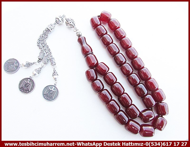 Osmanlı Antika Vişne Ton TesbihlerTM11268Tesbih Osmanlı Formunun Zirvesinde Battal Boy Antika Vişne Gümüş Tasarım 80 gr Osman BeyTesbih Osmanlı Formunun Zirvesinde Battal Boy Antika Vişne Gümüş Tasarım 80 gr Osman Bey
