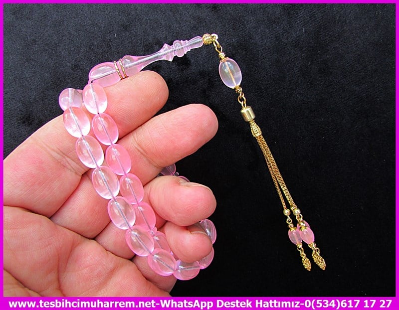 Amberoit TesbihlerTM11961Tesbih Plexiglass Özel Tasarım Gümüş Püskül Naif Pembe Amarello Tesbih Plexiglass Özel Tasarım Gümüş Püskül Naif Pembe Amarello 