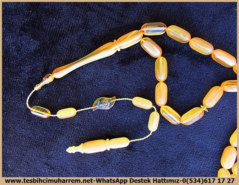 Hareli Damarlı Sarı Kehribar TesbihlerTM11908Tesbih Sıkma Kehribar Objeden Damarlı Ultra Lux Kapsül Kesim Lal Tesbih Sıkma Kehribar Objeden Damarlı Ultra Lux Kapsül Kesim Lal 