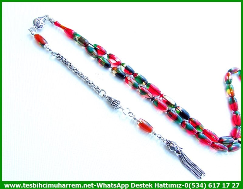 Hareli Kırmızı Kehribar TesbihlerTM11364Tesbih Sıkma Kehribar Uzun Gümüş Püskül Multicolor Badem Kesim  Diyarbakır Merkez Tesbih Sıkma Kehribar Uzun Gümüş Püskül Multicolor Badem Kesim  Diyarbakır Merkez 