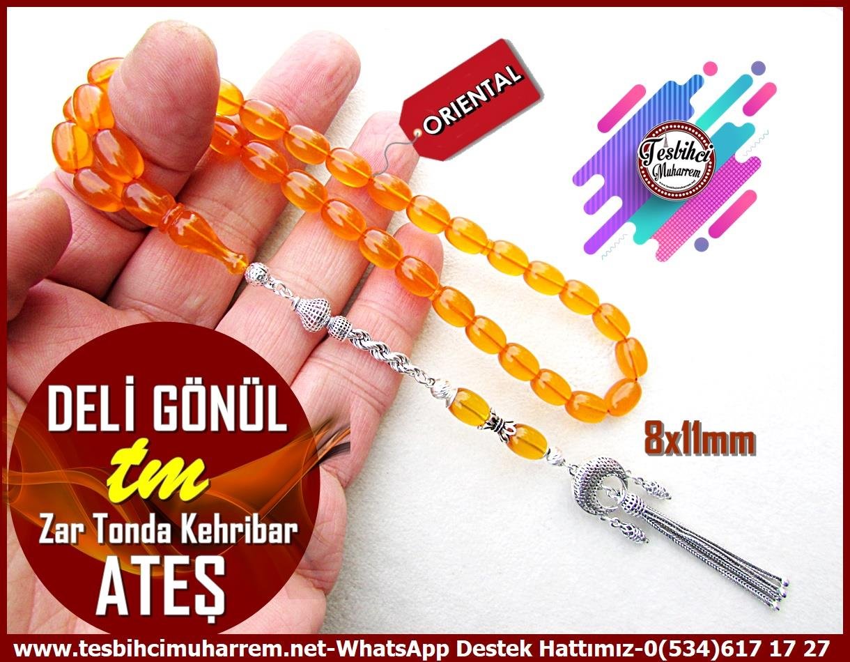 Sarı Ton TesbihlerTM12912Tespih Ateş Kehribar Gümüş Tasarım Zar Tonda Deli Gönül Tesbih Tespih Ateş Kehribar Gümüş Tasarım Zar Tonda Deli Gönül Tesbih 