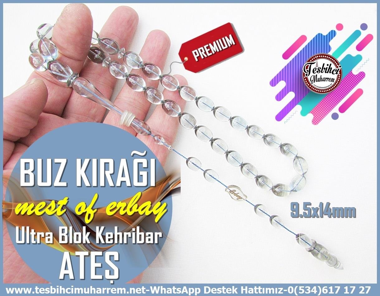 Zar Kehribar TesbihTM13152Tespih Ateş Kehribar I Beyzi Kesim Ultra Lüx Saydam Buz Kırağı TesbihTespih Ateş Kehribar I Beyzi Kesim Ultra Lüx Saydam Buz Kırağı Tesbih