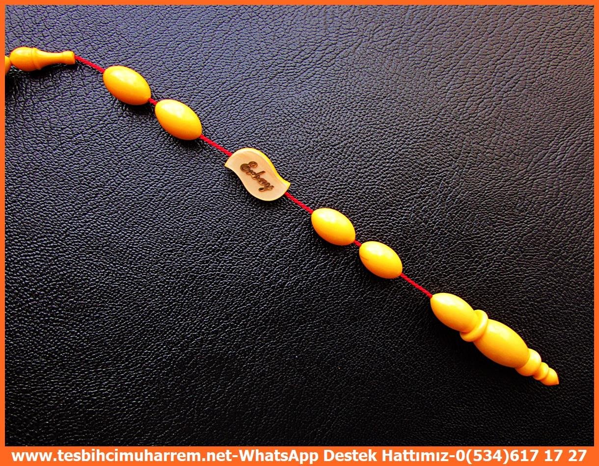 Orjinal Eski Alman Kehribar TesbihlerTM13198Tespih Bakalite I Mustard Hardal Made in Germany Bakuli TesbihTespih Bakalite I Mustard Hardal Made in Germany Bakuli Tesbih