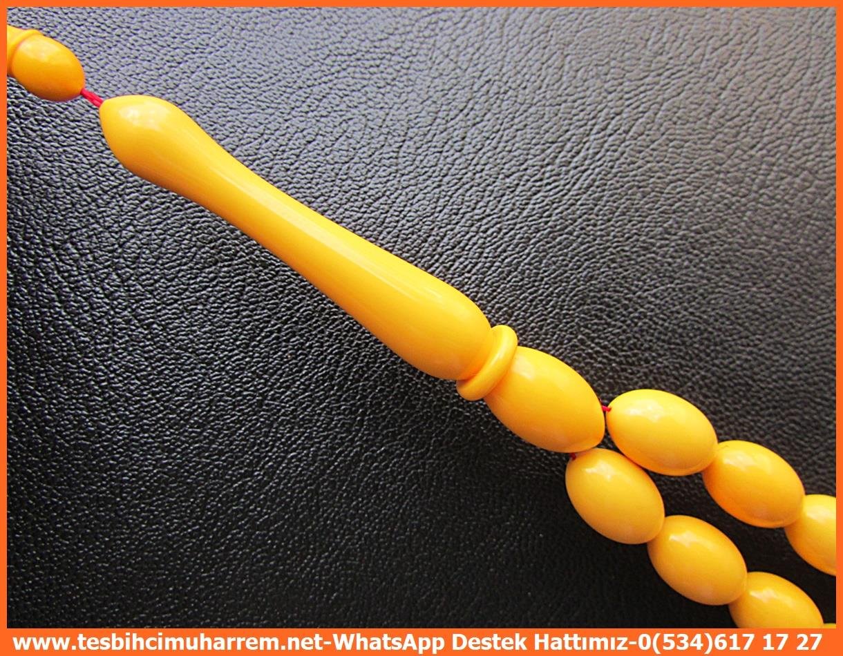 Orjinal Eski Alman Kehribar TesbihlerTM13198Tespih Bakalite I Mustard Hardal Made in Germany Bakuli TesbihTespih Bakalite I Mustard Hardal Made in Germany Bakuli Tesbih