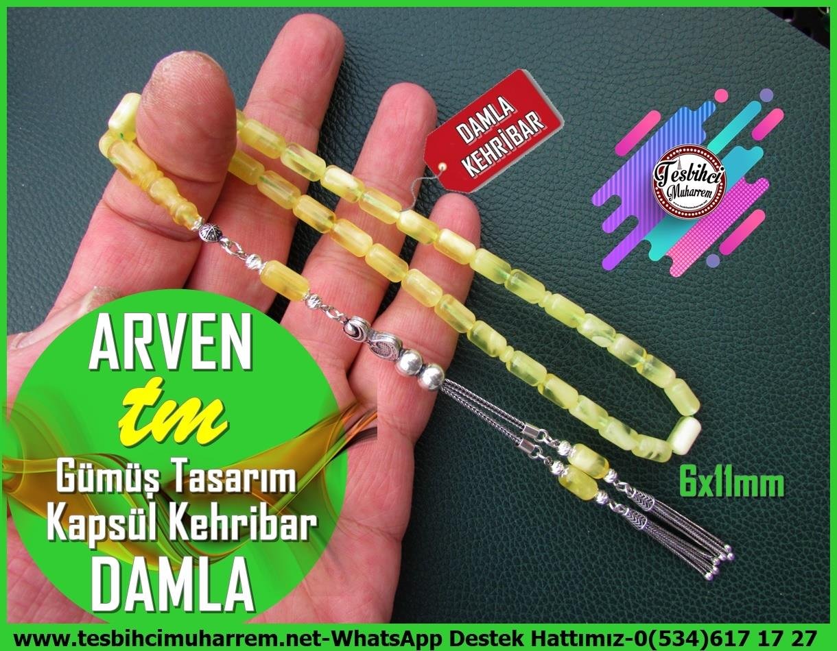  Damla Kehribar TesbihlerTM13145Tespih Damla Kehribar I Kapsül Kesim Gümüş Püskül Arven Tesbih Tespih Damla Kehribar I Kapsül Kesim Gümüş Püskül Arven Tesbih 