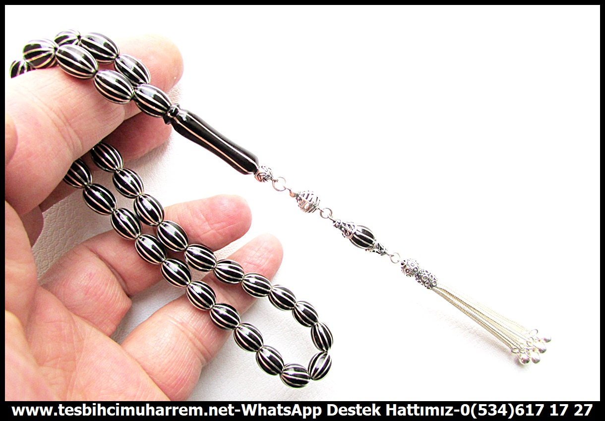 Oltu Taşı TesbihlerTM14164Tespih Erzurum Öz Oltu Taşı I Gümüş Tasarım 12'li Karpuz Dilim Gümüş Yarma Karapürçek Tesbih Tespih Erzurum Öz Oltu Taşı I Gümüş Tasarım 12'li Karpuz Dilim Gümüş Yarma Karapürçek Tesbih