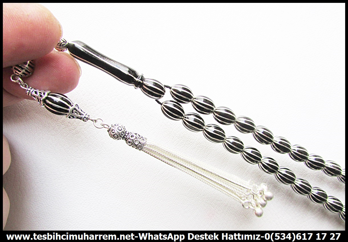 Oltu Taşı TesbihlerTM14164Tespih Erzurum Öz Oltu Taşı I Gümüş Tasarım 12'li Karpuz Dilim Gümüş Yarma Karapürçek Tesbih Tespih Erzurum Öz Oltu Taşı I Gümüş Tasarım 12'li Karpuz Dilim Gümüş Yarma Karapürçek Tesbih