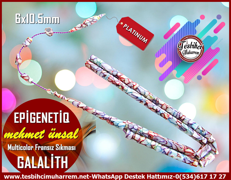Galanit TesbihTM12793Tespih Galalith Fransız Sıkması Multicolor Profesyonel Dik Kesme Epigenetik Tesbih Tespih Galalith Fransız Sıkması Multicolor Profesyonel Dik Kesme Epigenetik Tesbih 