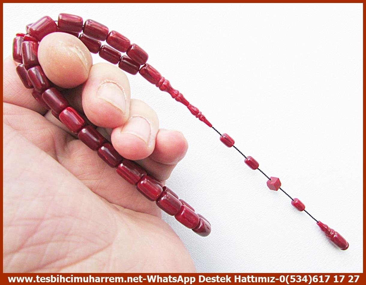 Orjinal Eski Alman Kehribar TesbihlerTM13215Tespih Katalin I Eski Istaka Malzemeden Kapsül Kesim Bordo Renk Vişnelim Tesbih Tespih Katalin I Eski Istaka Malzemeden Kapsül Kesim Bordo Renk Vişnelim Tesbih 