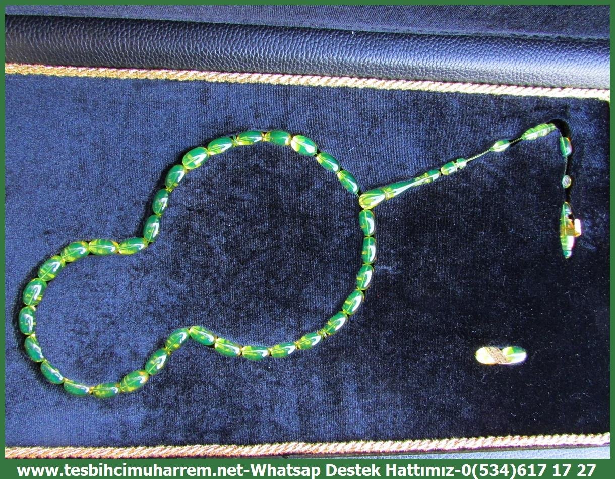 Katalin Ve Bağa TesbihlerTM13334Tespih Katalin I Özel Gömme Kutusunda Sertifikalı Badem Kesim Dominik Yeşil Saklı Kent TesbihTespih Dominican Katalin  I Dominik Damla Kehribar Yansımalı Özel Gömme Kutulu Sertifikalı Tesbih