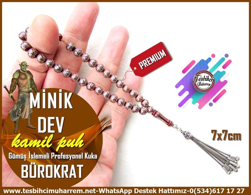 Maskot,Bileklik,Can-ı Gönül TesbihlerTM12558Tespih Kuka Gümüş İşlemeli Bürokrat Boy Minik Dev TesbihTespih Kuka Gümüş İşlemeli Bürokrat Boy Minik Dev Tesbih