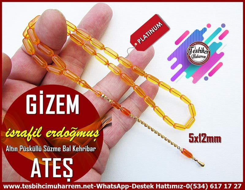 Sarı Ton TesbihlerTM12739Tespih Lüx Ateş Kehribar Süzme Bal Sarısı Altın Püsküllü Gizem TesbihTespih Lüx Ateş Kehribar Süzme Bal Sarısı Altın Püsküllü Gizem Tesbih