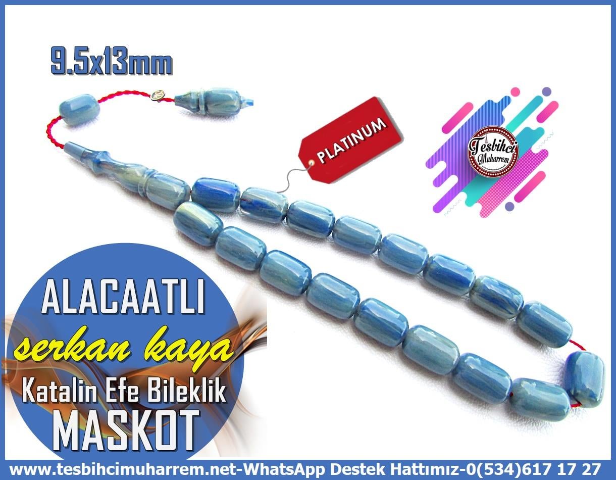 Efe Maskot TesbihlerTM13223Tespih Maskot I Katalin Efe Bileklik Boy Damarlı Mavi  Alacaatlı TesbihTespih Maskot I Katalin Efe Bileklik Boy Damarlı Mavi Alacaatlı Tesbih